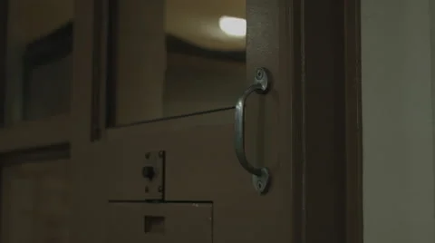 Jail cell door opening Stock Footage 44886956