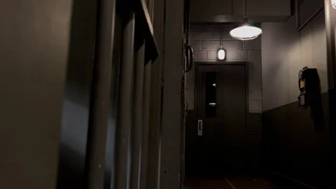 Jail cell hallway Stock Footage 225162621