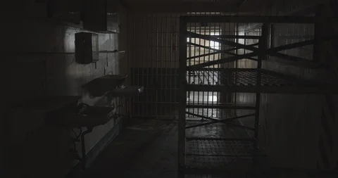 Jail Cell Interior Stock Footage 128247961
