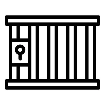 Jail Vector Icon Design Illustration Illustrazione stock
