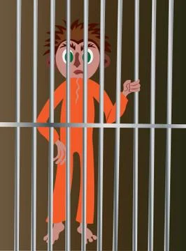 The jailbird Stock Illustration