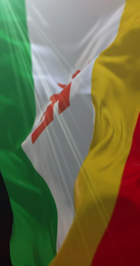 Jain Flag. Loop. 4K Vertical 動画素材 309006883
