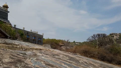 A Jain temple dedicated to the three Goddesses and Mahavira at India. Stock Footage 175581720