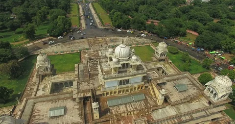 Jaipur albert hall is a large global library. Stock-Footage 125345559