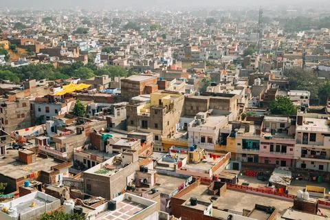 Jaipur city panorama view in Jaipur, India Stock Photos