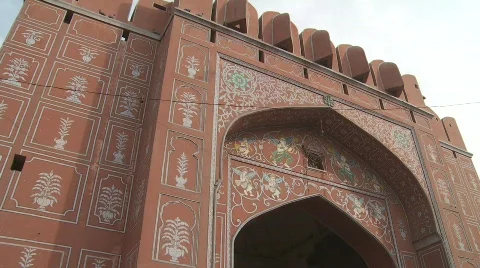 Jaipur gate Stock Footage 721265