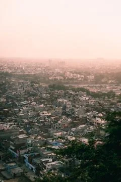 Jaipur, view at sunset Stock Photos