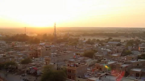 Jaisalmer roofs timelapse 스톡 동영상 5155799