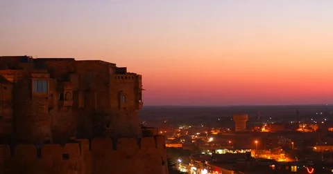 Jaisalmer Time Lapse Stock Footage 72992839