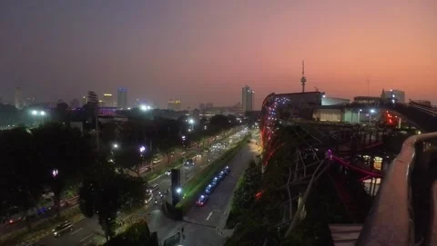 Jakarta city Stock Footage 282883390