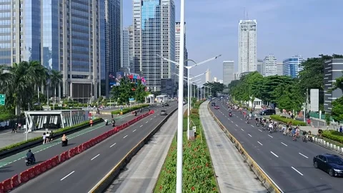 Jakarta Cityscape Stock Footage 276263073