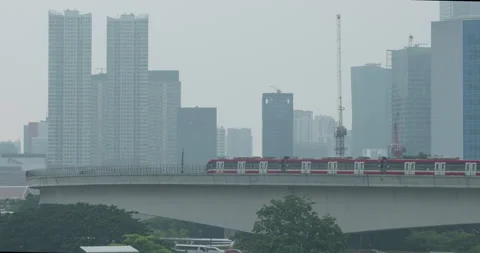 Jakarta Cityscape Stock Footage 308823367