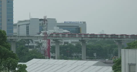 Jakarta Cityscape Stock Footage 308823405