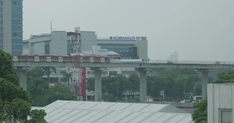 Jakarta Cityscape Stock Footage 308823476
