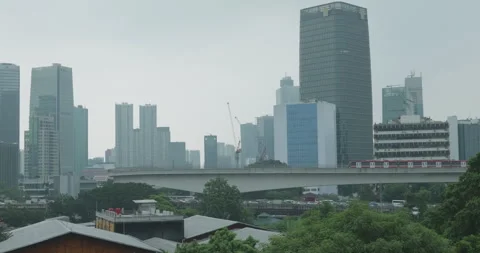 Jakarta Cityscape Stock Footage 308823707