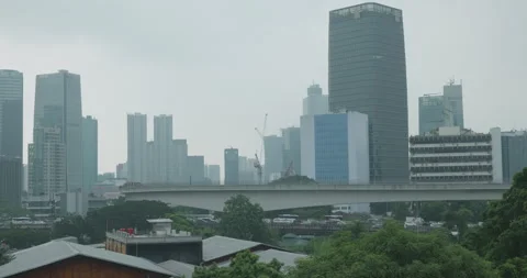 Jakarta Cityscape Stock Footage 308823746