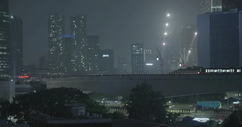 Jakarta Cityscape Stock Footage 310030817
