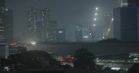 Jakarta Cityscape Stock Footage 310030822