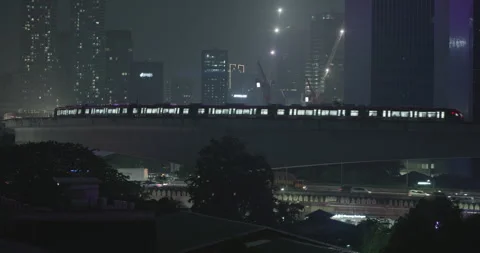 Jakarta Cityscape Stock Footage 310030825