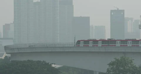 Jakarta Cityscape Stock Footage 310046745
