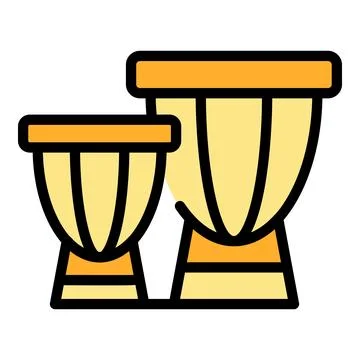 Jakarta drums icon vector flat イラスト素材