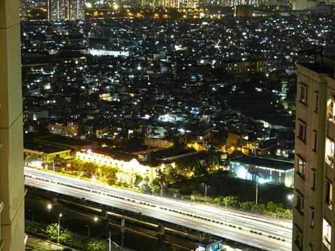 Jakarta in the Evening Stock Photos