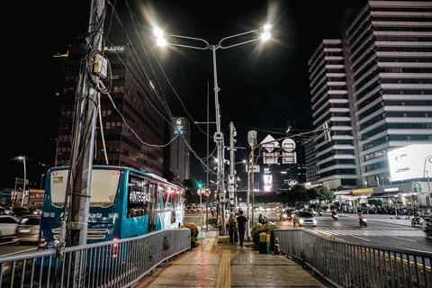 Jakarta in the Evening Stock Photos