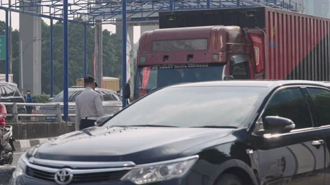 Jakarta Heavy Traffic 스톡 동영상 343568450