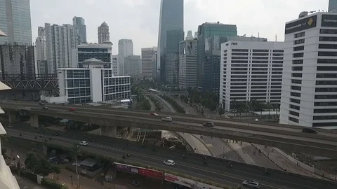 Jakarta Highway Fly Over 스톡 동영상 82298232