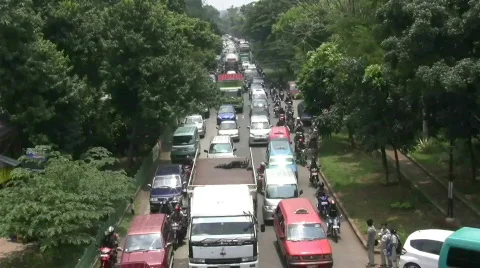 Jakarta Highway Stock Footage 838564