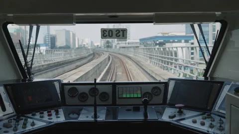 Jakarta Light Rail Transit Video stock 343565925