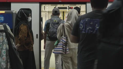 Jakarta Light Rail Transit Video stock 343943581