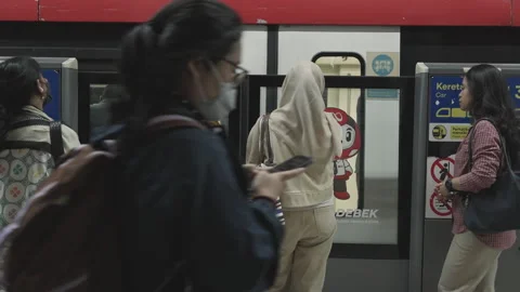 Jakarta Light Rail Transit Stock Footage 343943653