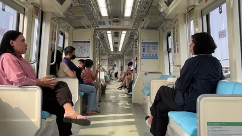 Jakarta Light Rail Transit System Stock Footage 260393018