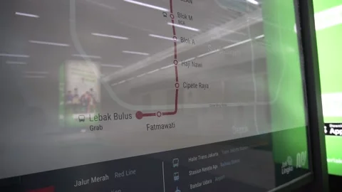 Jakarta Mrt Maps Stock Footage 154669216