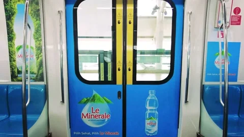 Jakarta MRT train network Stock Footage 211270731