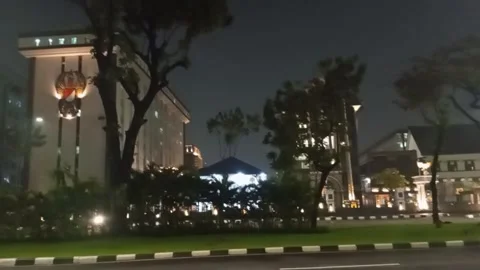 Jakarta at night Stock Footage 243059555