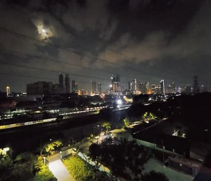 Jakarta in the night Foto stock