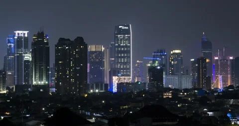 Jakarta Night Timelapse Stock-Footage 157656577