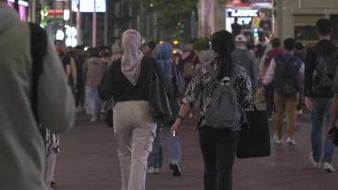 Jakarta Pedestrian Stock Footage 308660149