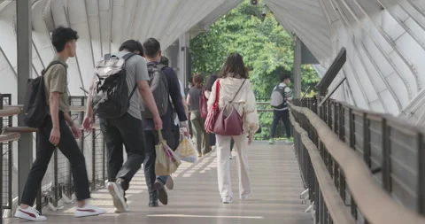 Jakarta Pedestrian Stock Footage 308822661