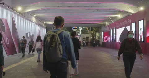 Jakarta Pedestrian Stock Footage 308826615