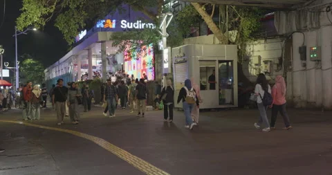 Jakarta Pedestrian Stock Footage 308826676