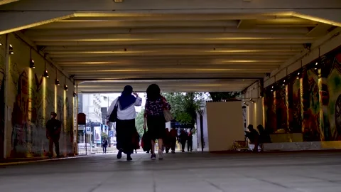 Jakarta pedestrian tunnel. Vídeo Stock 200075954