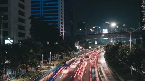Jakarta Phinisi Karet Timelapse Stock Footage 201769864