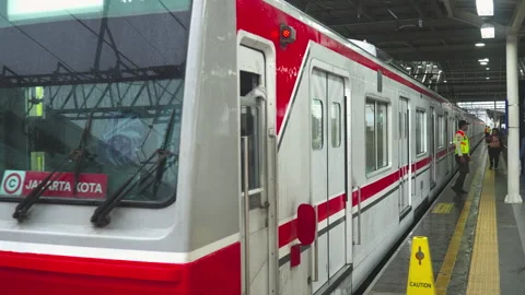 Jakarta Public Transportation Stock Footage 308658587