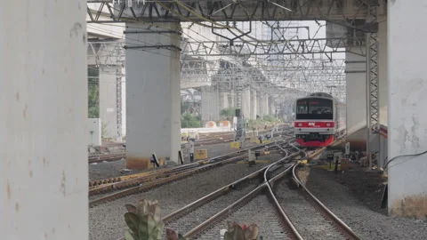 Jakarta Public Transportation Video stock 342999952