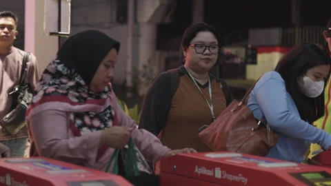 Jakarta Public Transportation Video stock 343943498