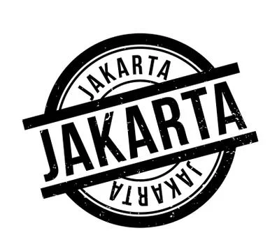 Jakarta rubber stamp Illustration