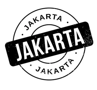 Jakarta rubber stamp Illustration